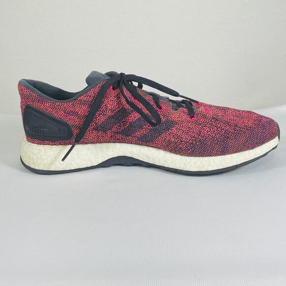 Adidas Pureboost Running Shoes Mens 10.5 Pink Blue Gym Work Out Sneakers Trainer - Picture 4 of 11